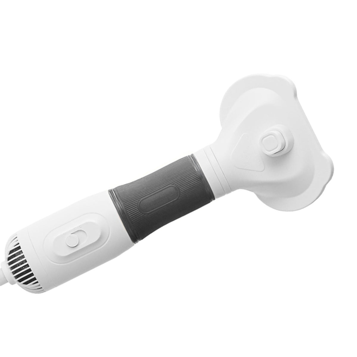 3-in-1 Pet Hair Dryer Brush – 600 W Low-Noise Slicker Dryer with 3 Heat Settings, Gray – view 2