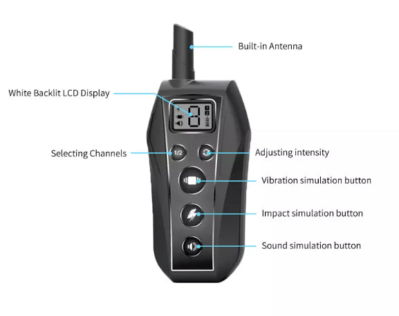 650 Yard Remote Dog Training Collar – Beep, 8-Level Vibration & Static, IPX7 Waterproof – view 5