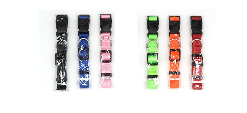 Soft Nylon Dog & Cat Collar – Neoprene Lined, Adjustable with Metal D-Ring, 6 Colors, XS–XL – view 4