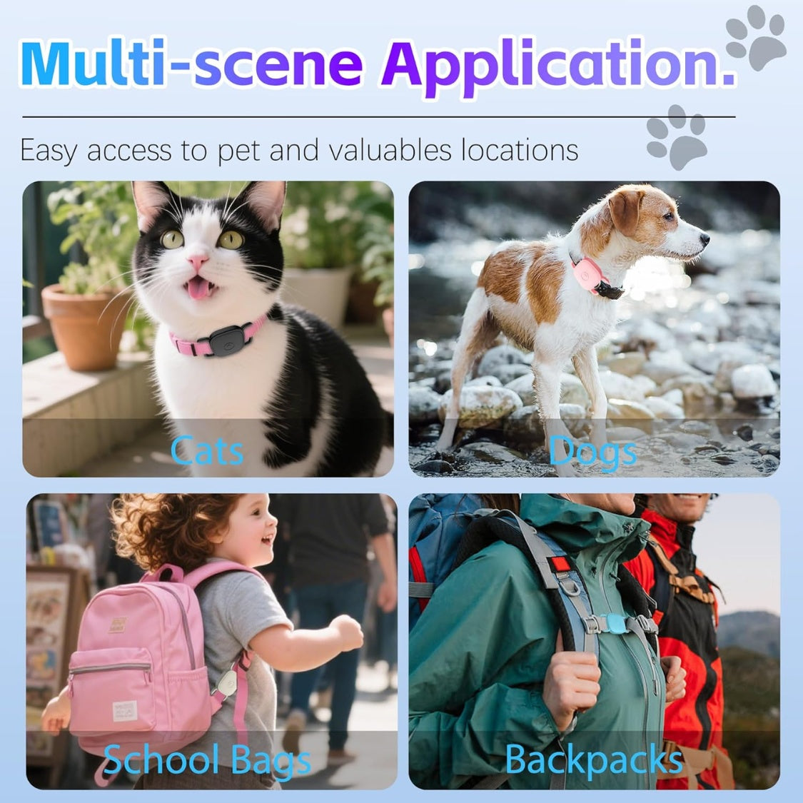 Waterproof Silicone Tracker Holder for Dog & Cat Collars – 2-Pack Case for Square Bluetooth Trackers – view 4