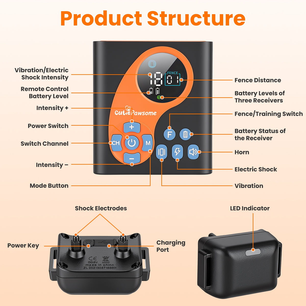 2-in-1 Wireless Dog Fence & Training Collar – 722 ft, IP68 Waterproof, 1 or 2 Collars – view 9