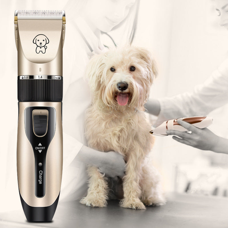 Low Noise Rechargeable Pet Hair Clipper – Ceramic Blade Trimmer for Dogs and Cats