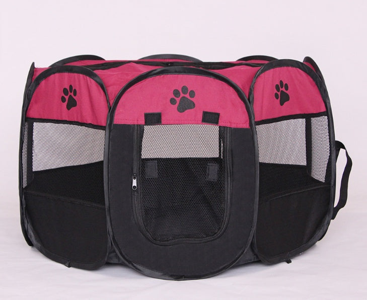 Foldable Pet Playpen – Portable Octagonal Dog & Cat Kennel – view 6