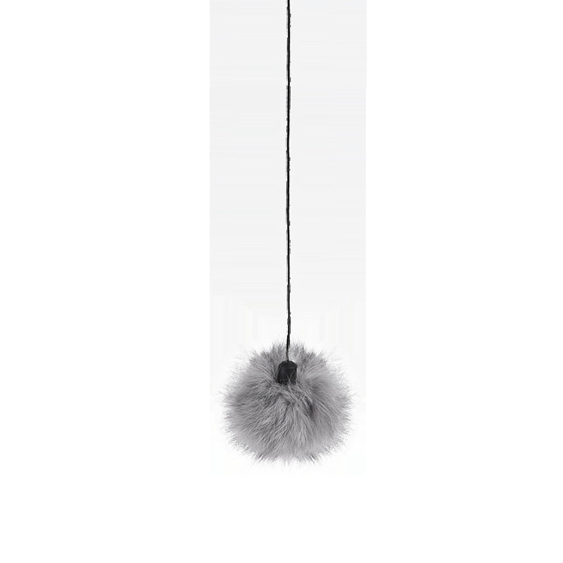 Electronic Motion Cat Toy with Rope and Fluffy Ball – Interactive Teaser, White – view 4