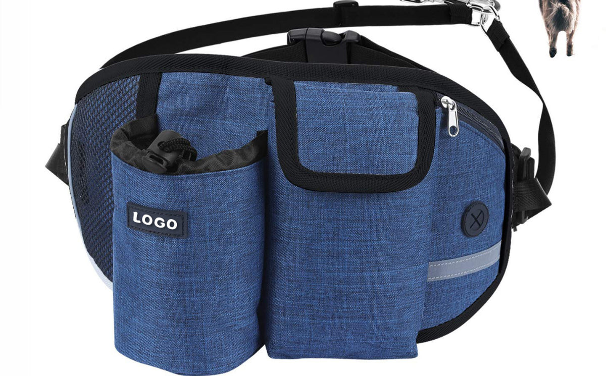 Hands-Free Dog Walking Waist Bag – Running Belt with Treat Pouch – view 10