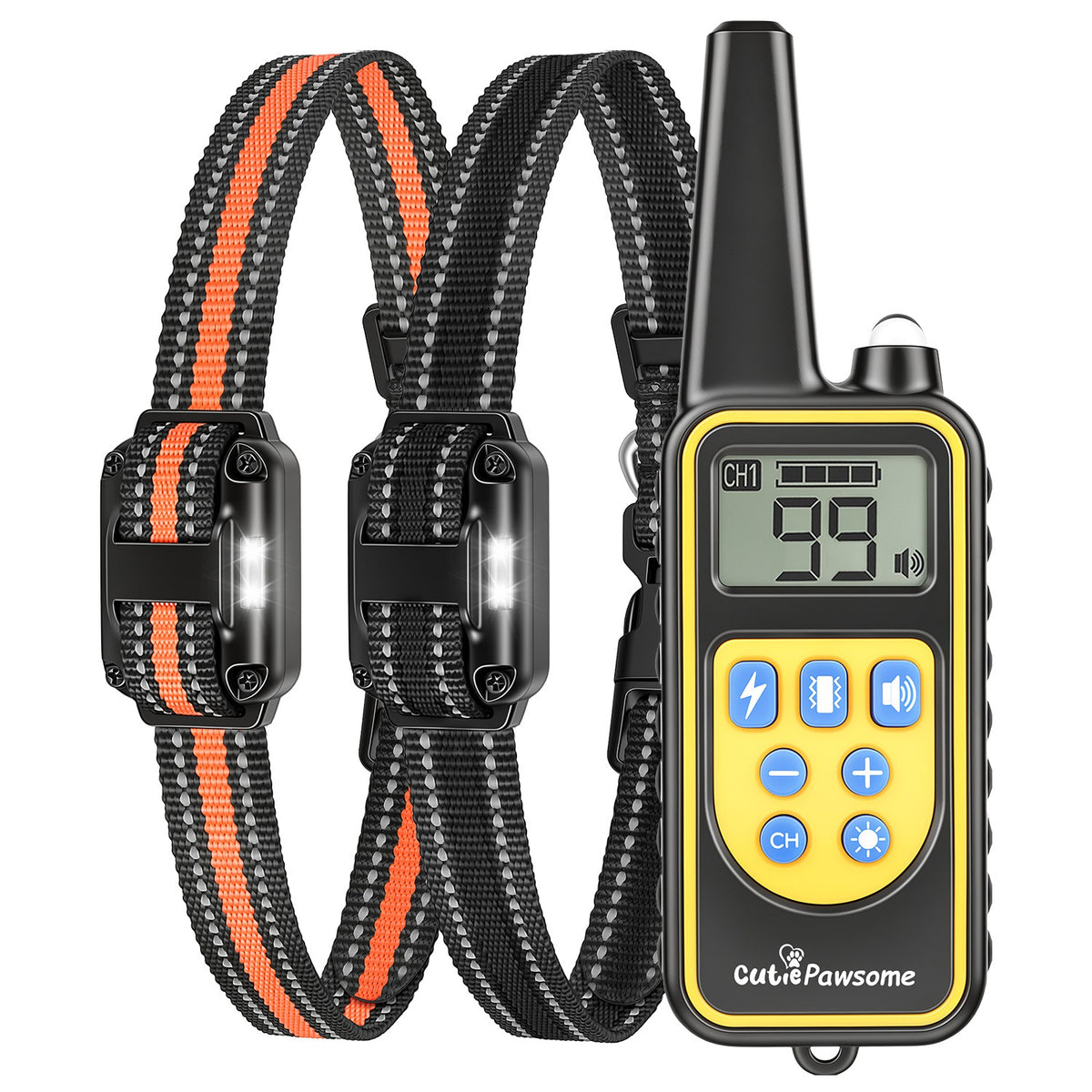 Rechargeable Dog Training Collar with Remote – 875 Yards, IP68 Waterproof, 1 or 2 Collars – view 12
