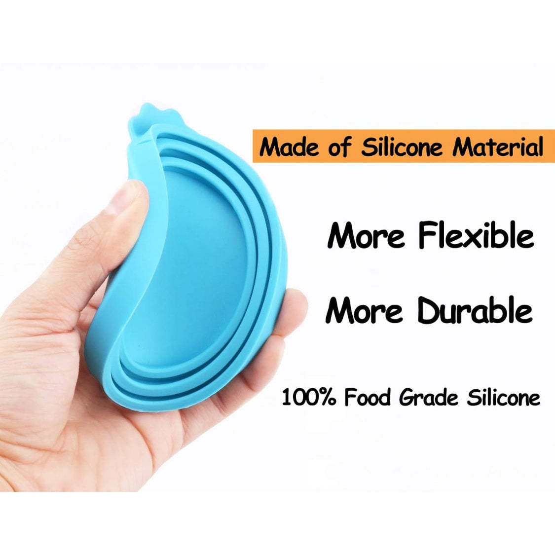Silicone Pet Food Can Lid โ Universal 3-Ring Fit for 3 oz, 5.5 oz & 12 oz Cans โ view 2