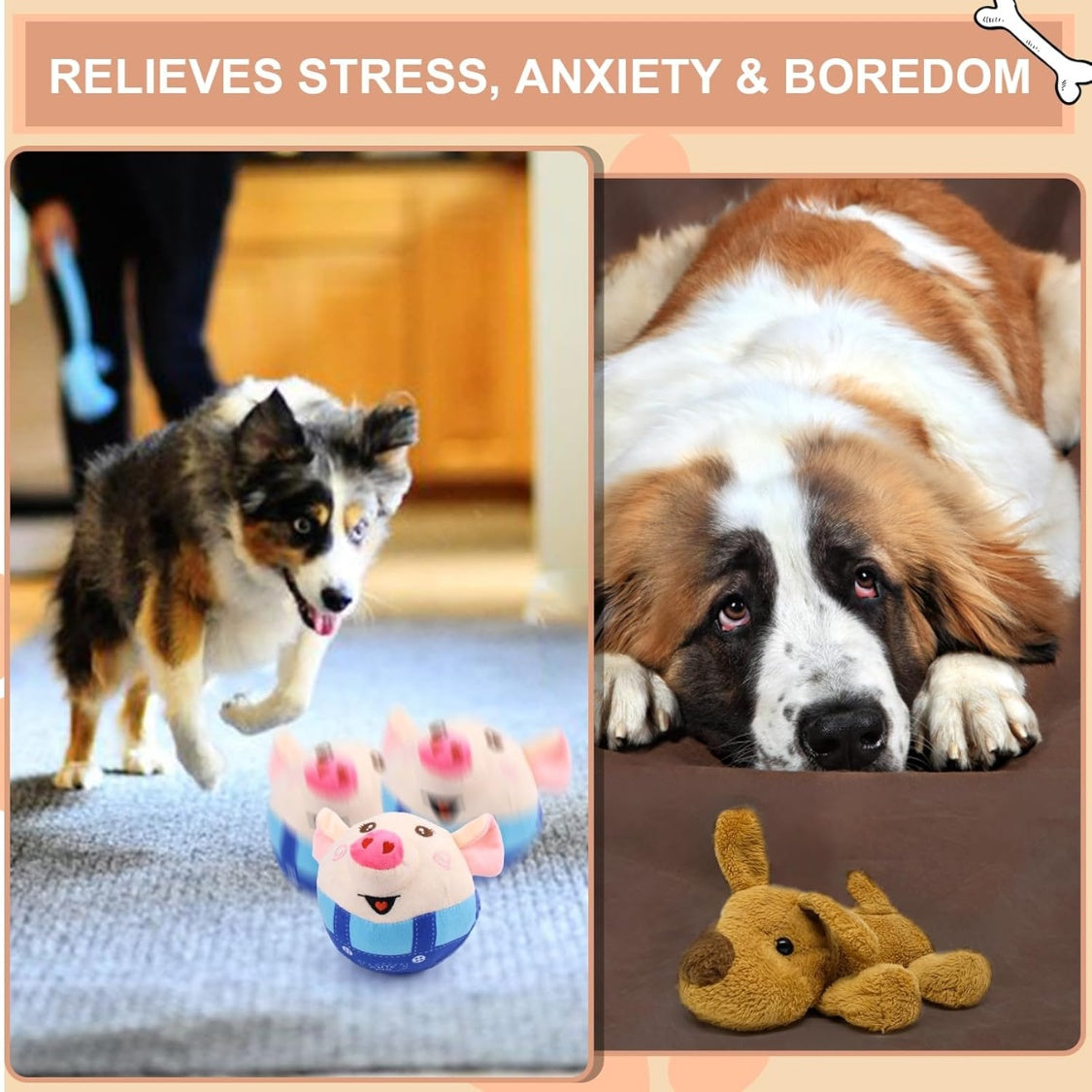 Jumping Squeaky Pig Dog Toy โ Rechargeable Interactive Toy with Recording & Music Modes โ view 6
