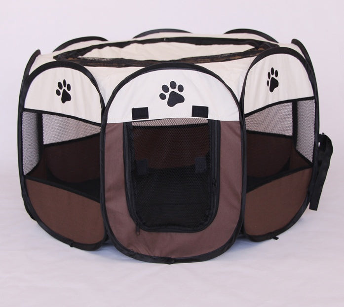 Foldable Pet Playpen – Portable Octagonal Dog & Cat Kennel – view 4