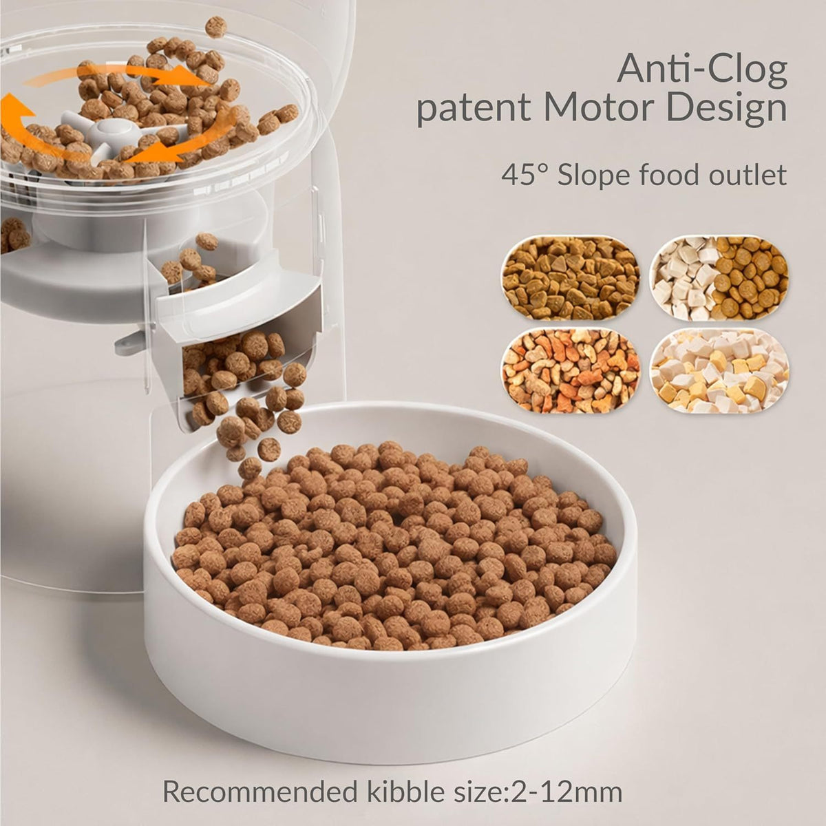 Wi-Fi Automatic Cat Feeder โ 3.5 L Timed Dry Food Dispenser, Up to 10 Meals a Day โ view 4