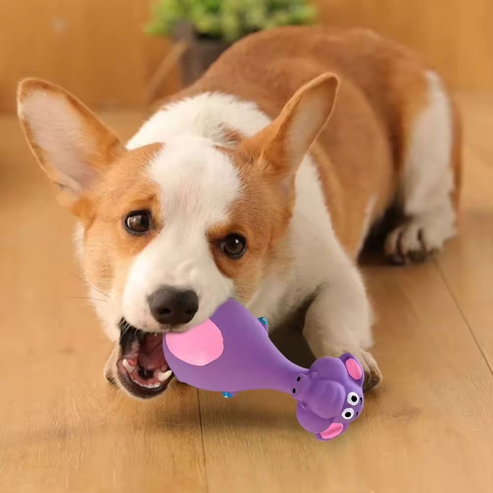 Latex Animal-Shaped Squeaky Dog Chew Toys 4-Piece Set for Puppies and Small Dogs โ view 3