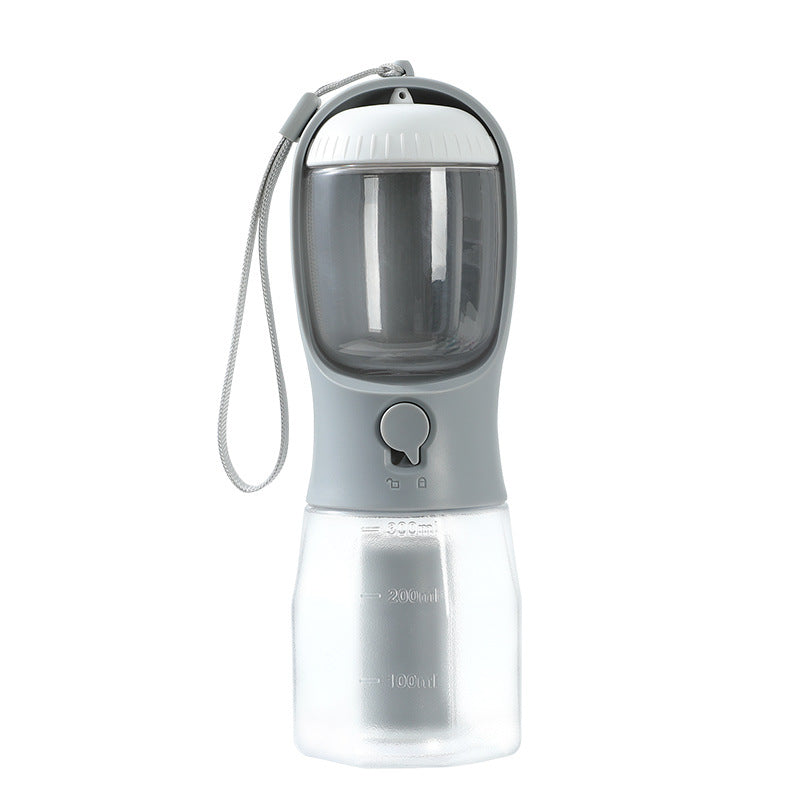 3-in-1 Dog Water Bottle – Travel Cup with Food Container, Waste Bag Holder & Filter, 300 ml – view 12