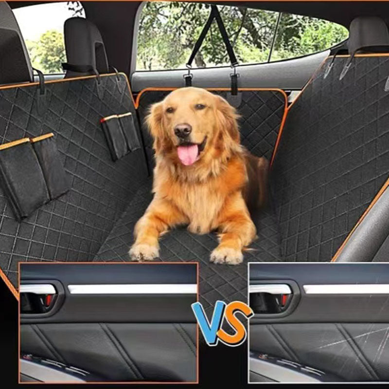 Waterproof Dog Back Seat Cover – Hammock with Storage Pockets – view 4