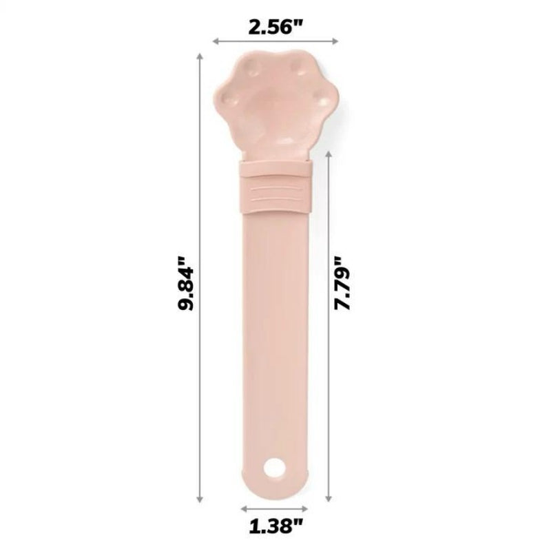 Shallow Plastic Cat Treat Strip Feeder – 9.8 x 2.6 in, Blue, Pink, Yellow, Purple or Brown