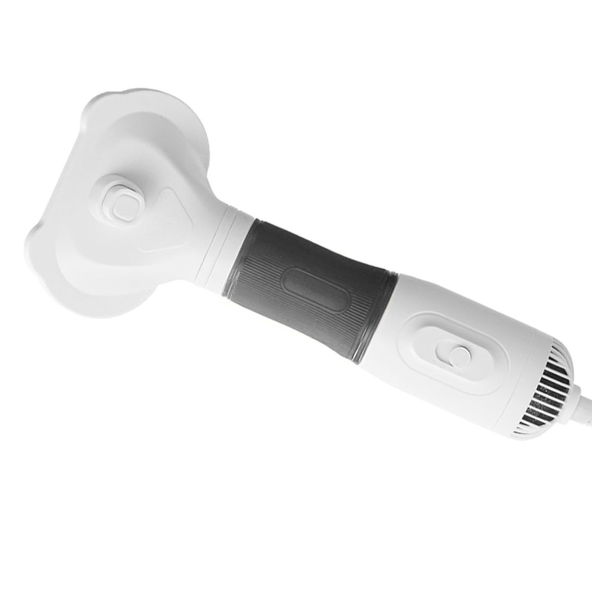 3-in-1 Pet Hair Dryer Brush – 600 W Low-Noise Slicker Dryer with 3 Heat Settings, Gray