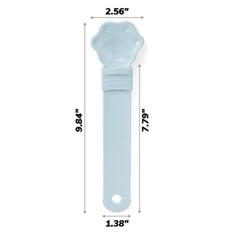 Shallow Plastic Cat Treat Strip Feeder – 9.8 x 2.6 in, Blue, Pink, Yellow, Purple or Brown – view 4