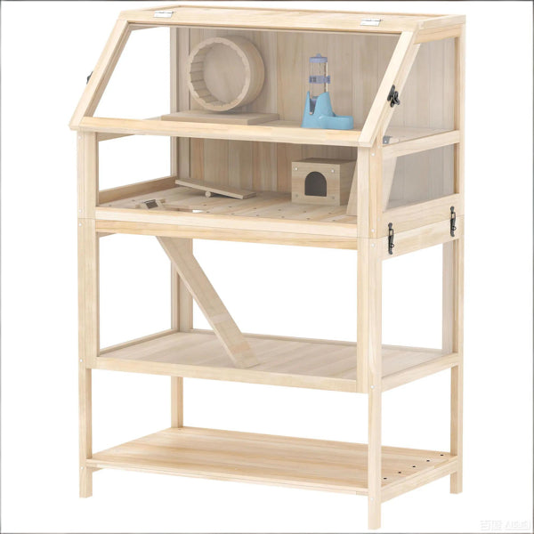 Hamster Cage – Small Animal Pet Cage for Hamsters and Other Small Pets – view 2