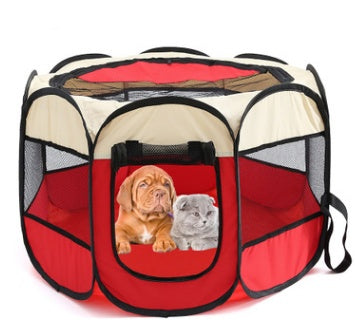 Foldable Pet Playpen – Portable Octagonal Dog & Cat Kennel – view 5