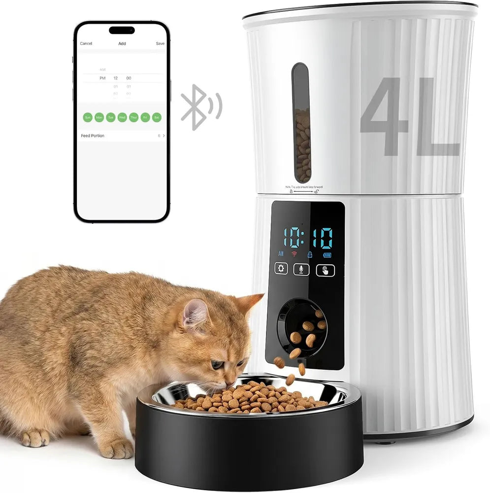 Wi-Fi Smart Pet Feeder, 4 L โ App-Controlled Automatic Food Dispenser for Cats & Dogs โ view 10