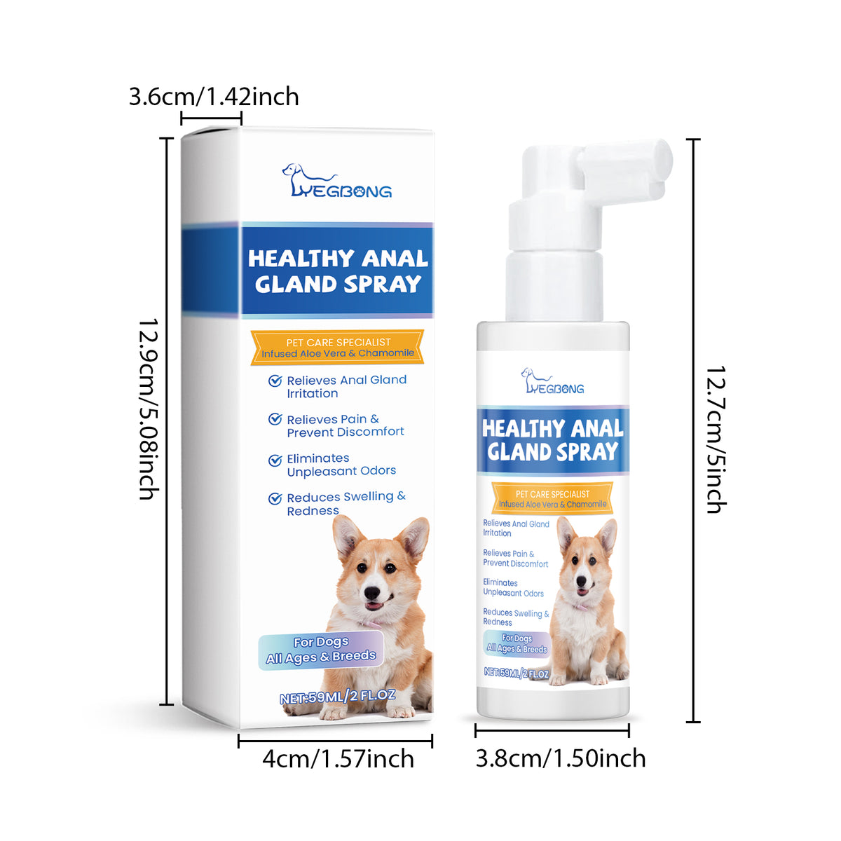 Dog Anal Gland Care Spray – Odor Control & Soothing Hygiene Spray, All Breeds – view 7