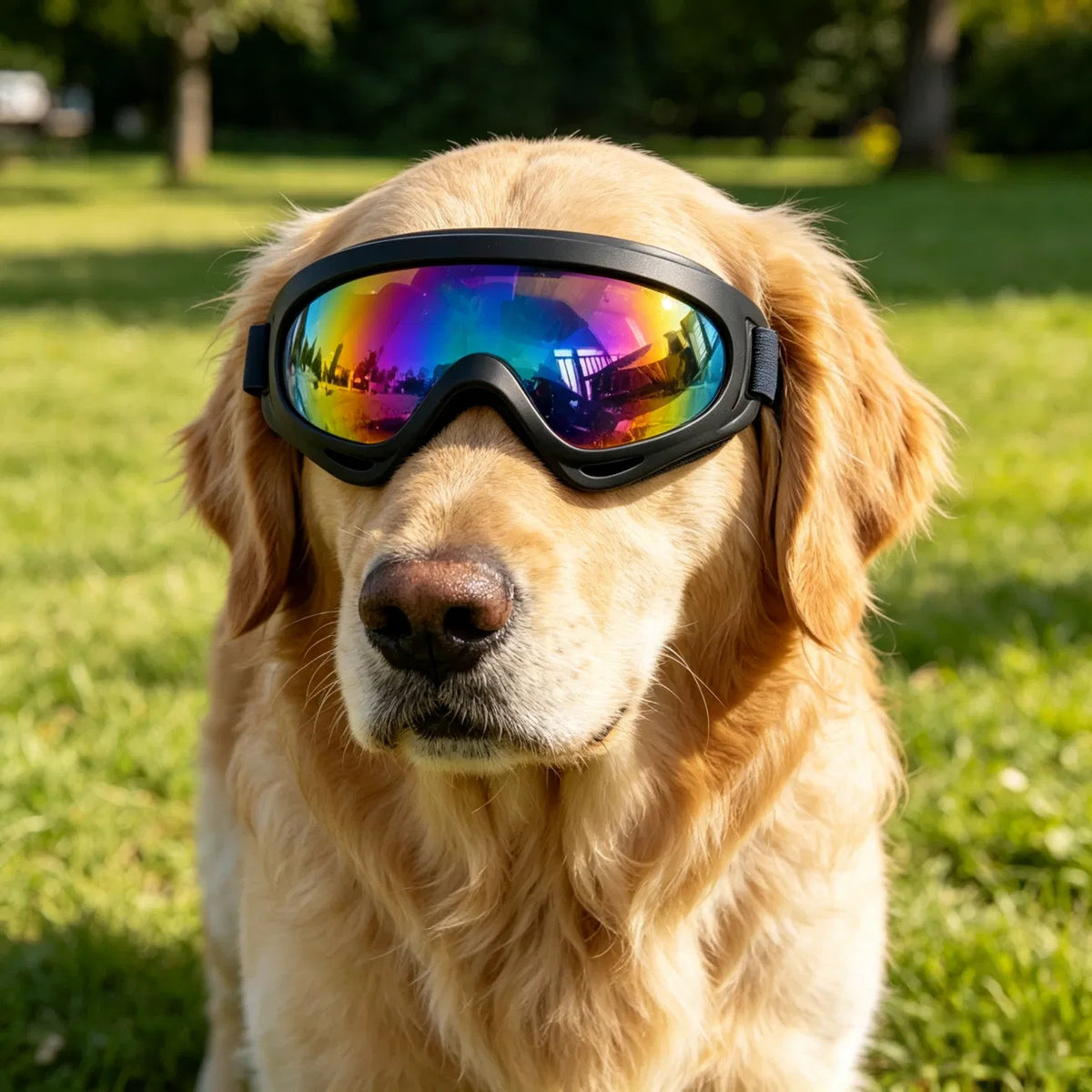Dog Goggles 2-Pack, White & Black โ Adjustable Wraparound Eyewear for Medium & Large Dogs โ view 10