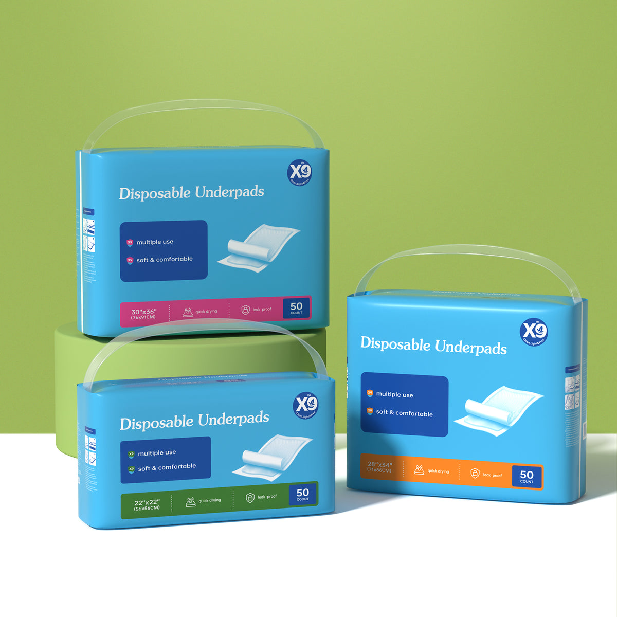 Disposable Underpads – Leak-Proof Pee Pads for Dogs, Beds & Sofas, 50 Count – view 4
