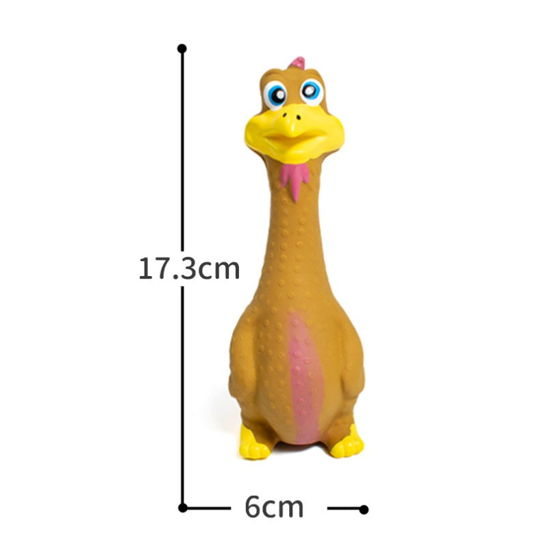 Latex Screaming Chicken Squeaky Dog Toys 3-Pack for Interactive Play โ view 5