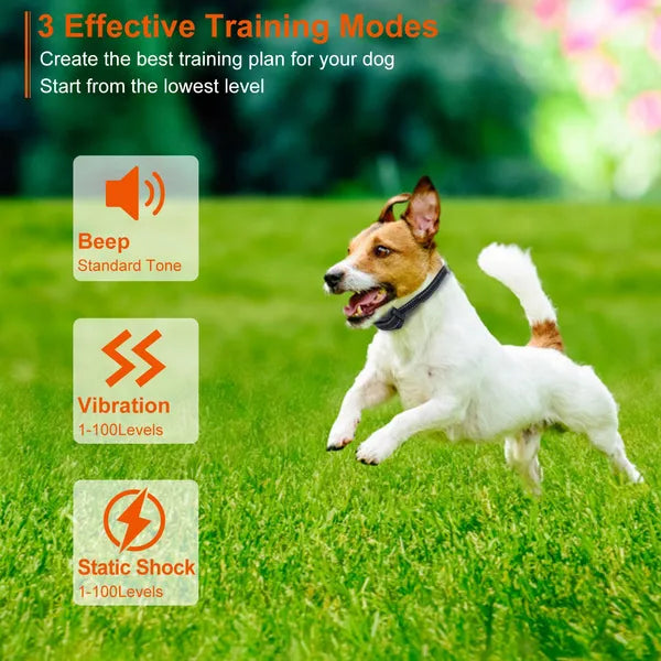 3280 ft Remote Dog Training Collar โ Beep, Vibration & Static, IP67 Waterproof, Rechargeable โ view 2