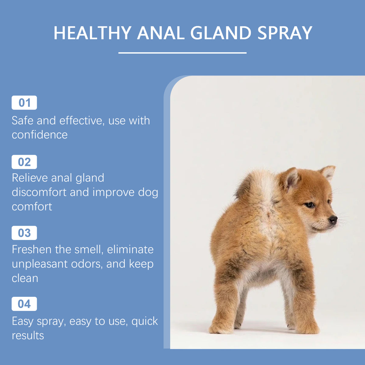 Dog Anal Gland Care Spray – Odor Control & Soothing Hygiene Spray, All Breeds – view 4