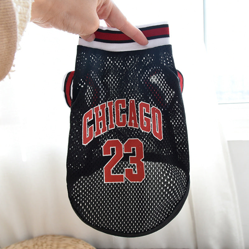 Mesh Basketball Jersey Vest for Dogs, No. 23 Summer Tank in Sizes XS–5XL – view 3