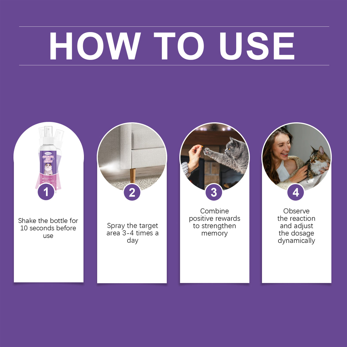 Calming Spray for Cats โ Helps Reduce Stress, Marking & Scratching, 2 fl oz โ view 7