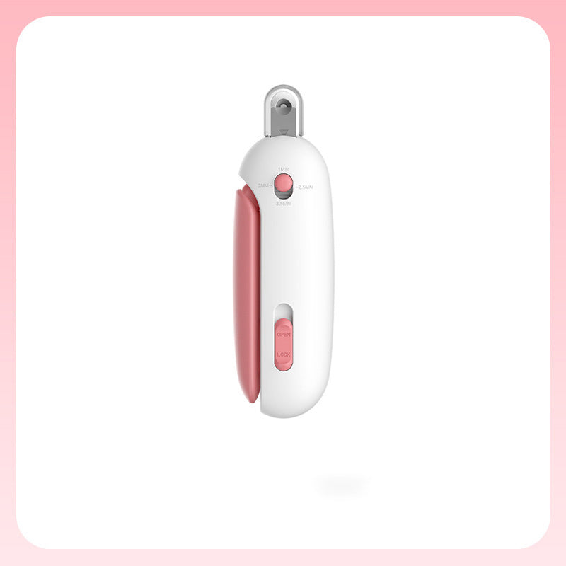 Push-Style Cat Nail Clippers – Compact Press-Down Trimmer, 4.6 in Long, Blue or Pink – view 8