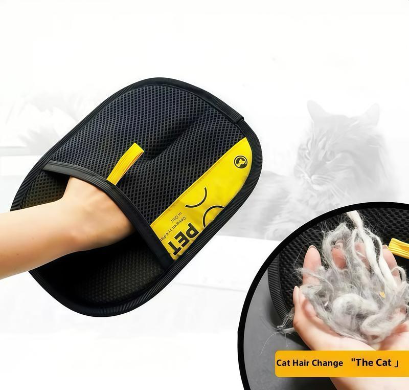 Pet Hair Removal Glove Brush – Static Fur Remover for Clothes, Sofa and Bedding, Black – view 3