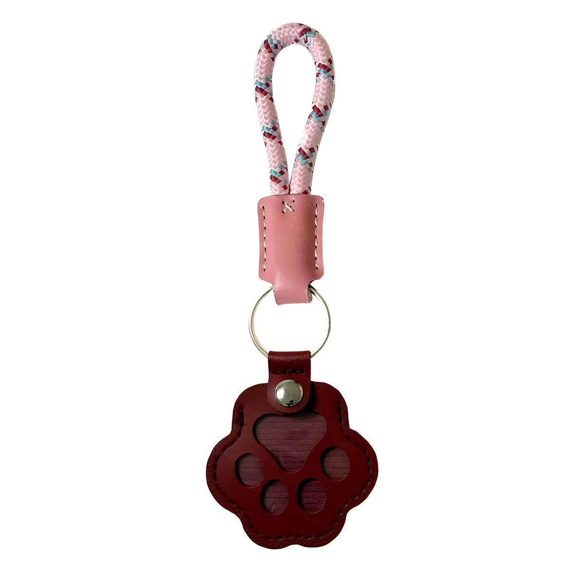Pet Fur Memorial Keychain – Paw-Shaped Leather Keepsake for Dog or Cat Hair, Sympathy Gift – view 4