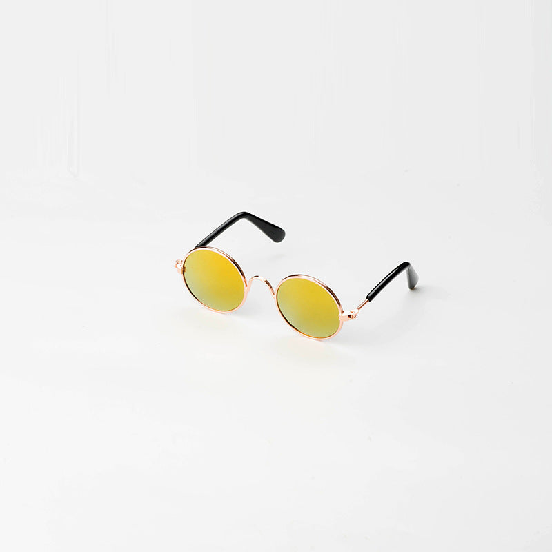 Cat Sunglasses – Retro Round Pet Glasses for Cats & Small Dogs, Photo Prop, 13 Colors, Sizes M & L – view 2