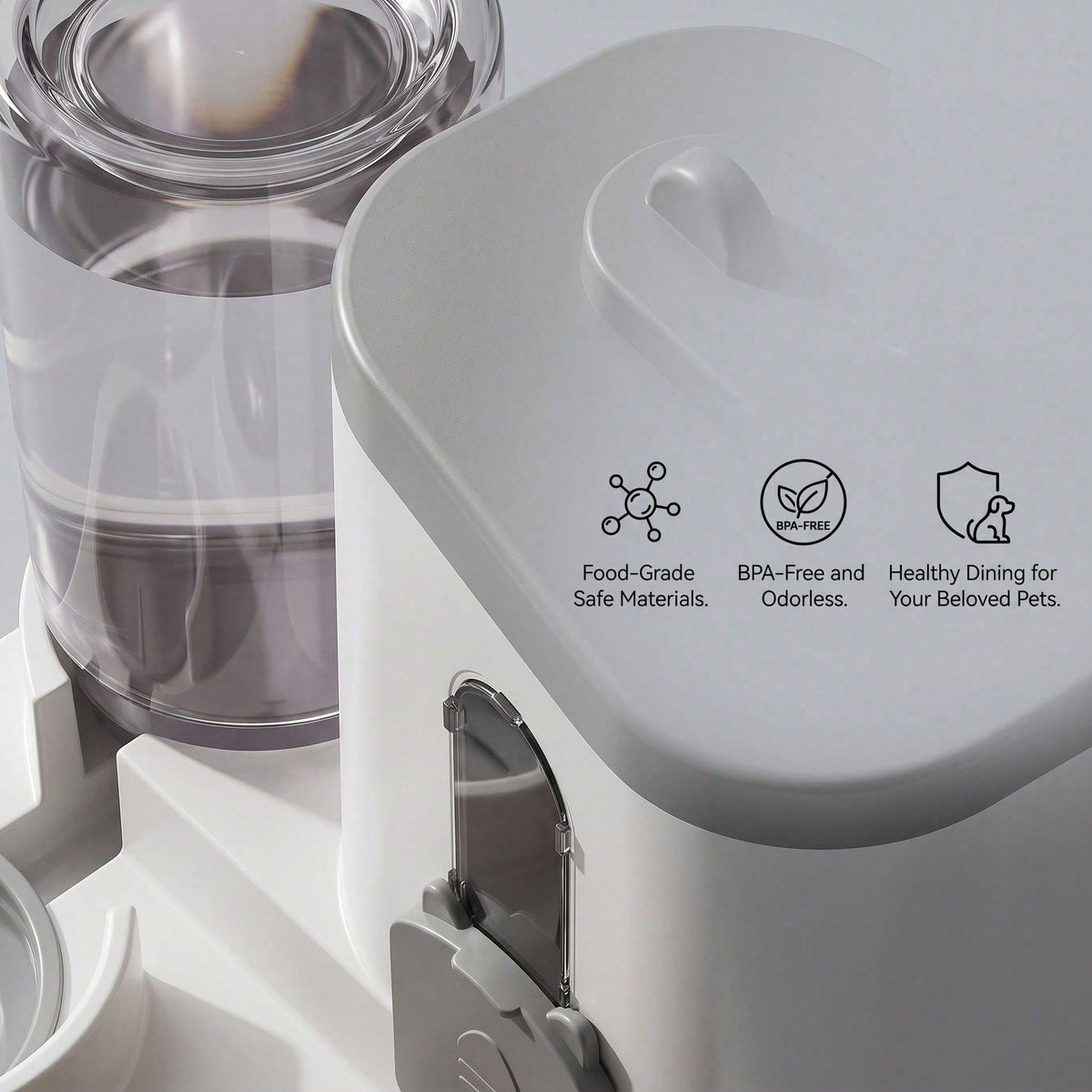Cat-Shaped Gravity Pet Feeder and Water Dispenser Set for Cats, Puppies & Small Pets โ view 5