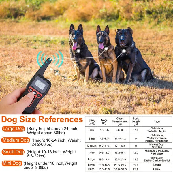 3280 ft Remote Dog Training Collar โ Beep, Vibration & Static, IP67 Waterproof, Rechargeable โ view 5