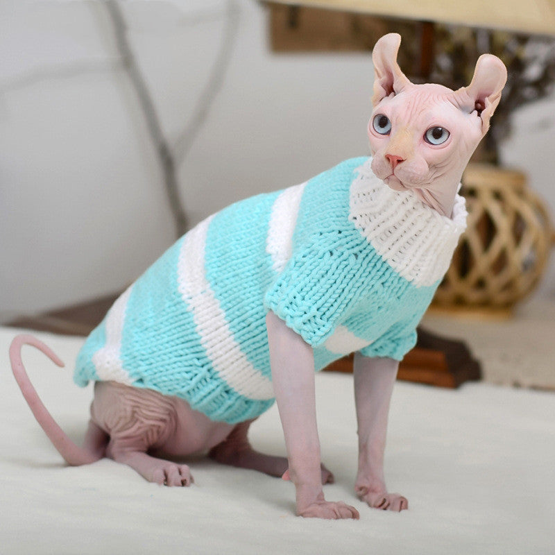 Warm Knit Sweater for Hairless Cats (Sphynx Cat Clothes) โ view 7