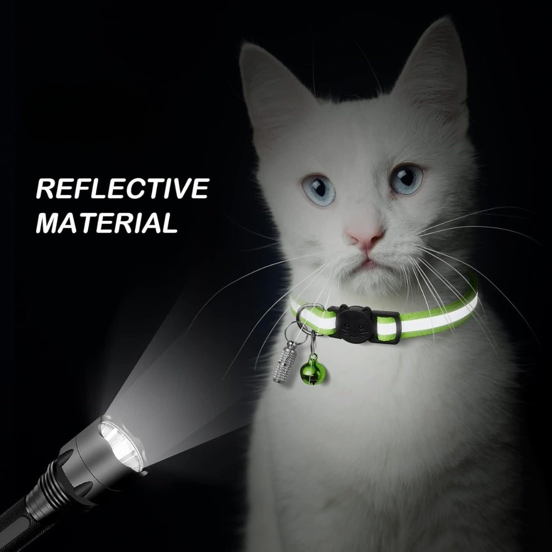 Breakaway Cat Collars 12-Pack – Reflective, With Bells & 2 ID Tags, Adjustable 7.5–12.6 in – view 3