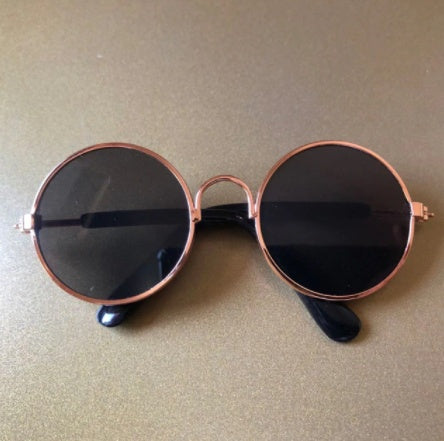 Cat Sunglasses – Retro Round Pet Glasses for Cats & Small Dogs, Photo Prop, 13 Colors, Sizes M & L – view 12