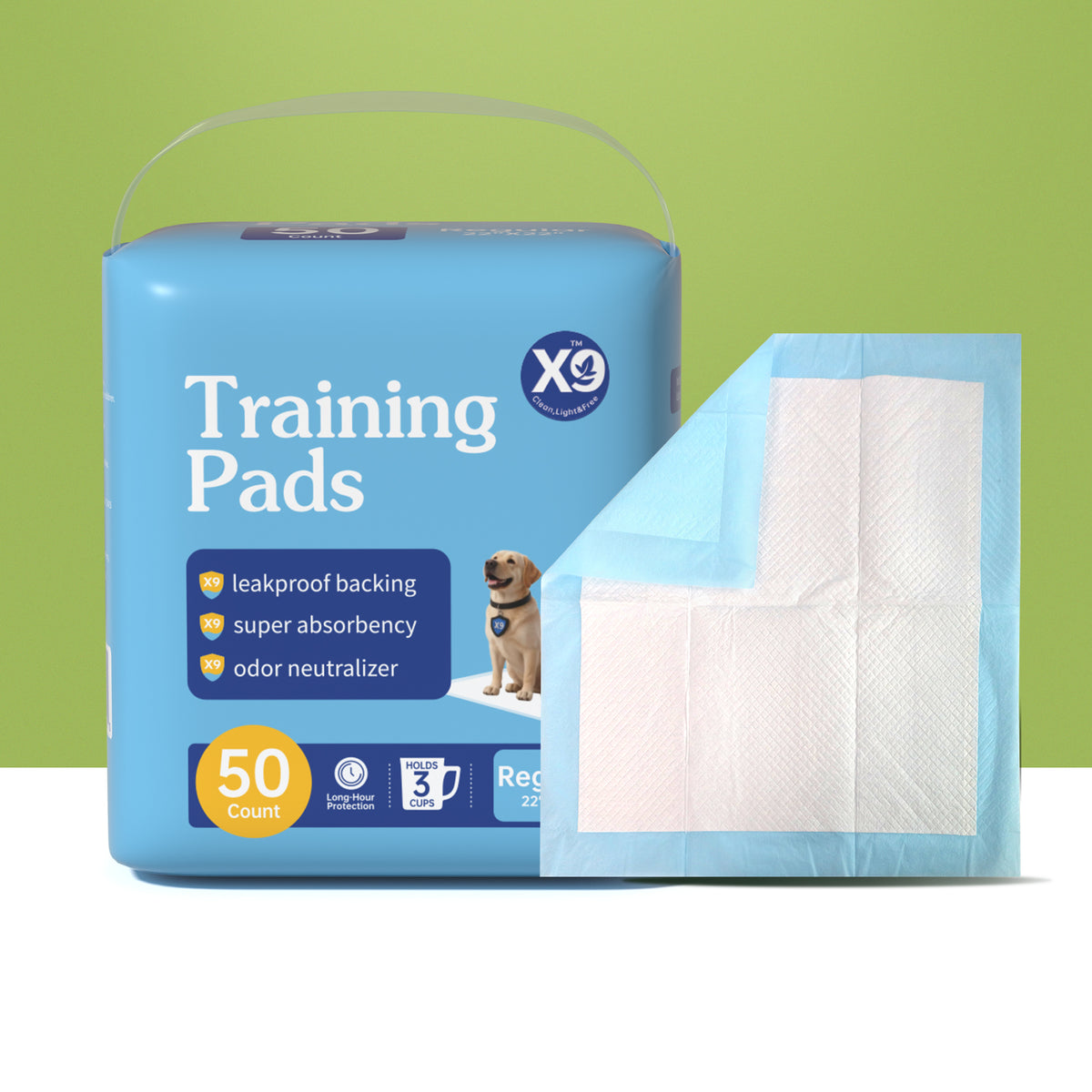 Disposable Dog Training Pads 22 x 22 in โ Quilted, Tear-Resistant Top โ view 5