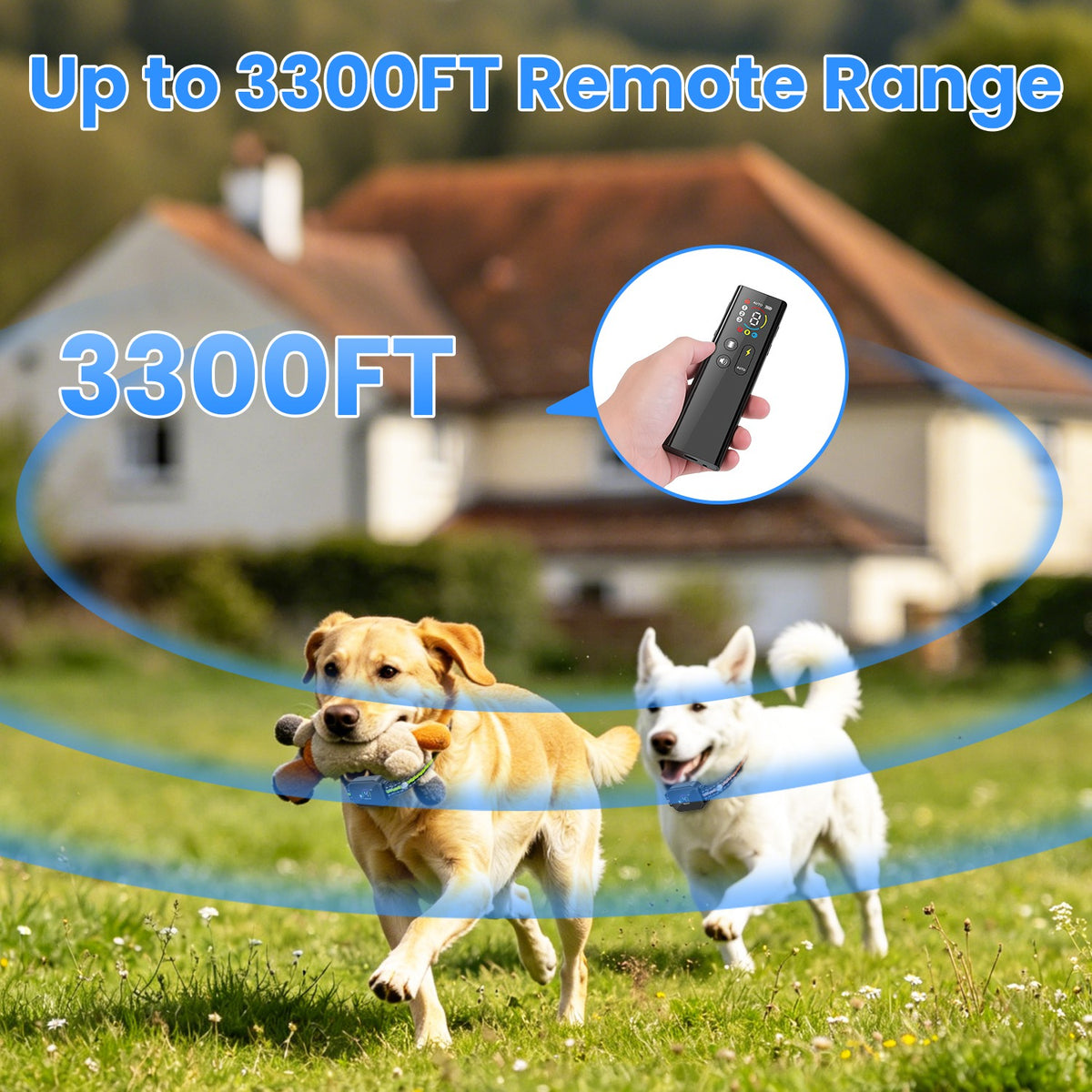 2-in-1 Dog Training & Bark Collar with Remote – 3300 ft, Auto Bark Mode, IP68, 1–3 Collars – view 9