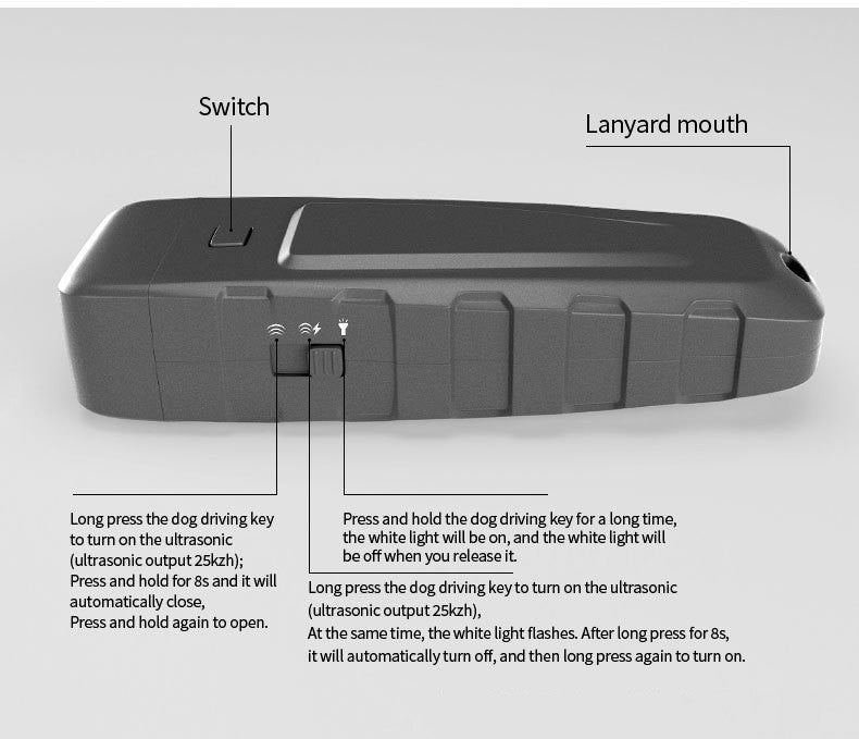Handheld Ultrasonic Dog Bark Deterrent โ Rechargeable, No Shock โ view 6