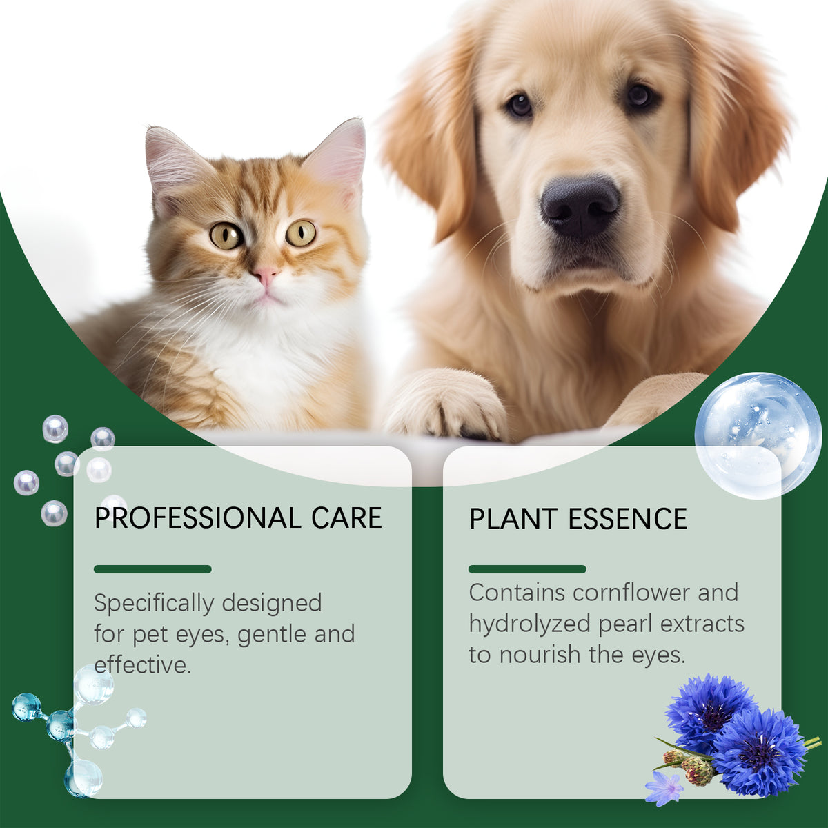 Pet Eye Cleaning Drops for Dogs and Cats โ 2 fl oz (60 ml) Dropper Bottle โ view 4
