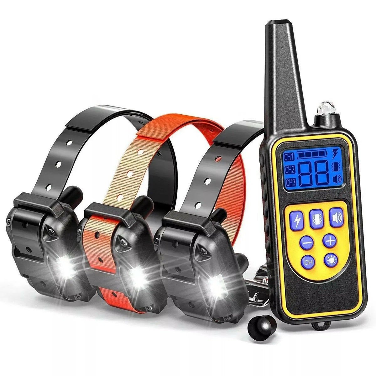 Rechargeable Remote Dog Training Collar โ Waterproof Trainer with 3000 ft Range, for 1 or 2 Dogs โ view 3