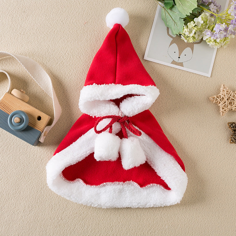 Christmas Pet Cloak – Red Riding Hood & Reindeer Cape – view 4