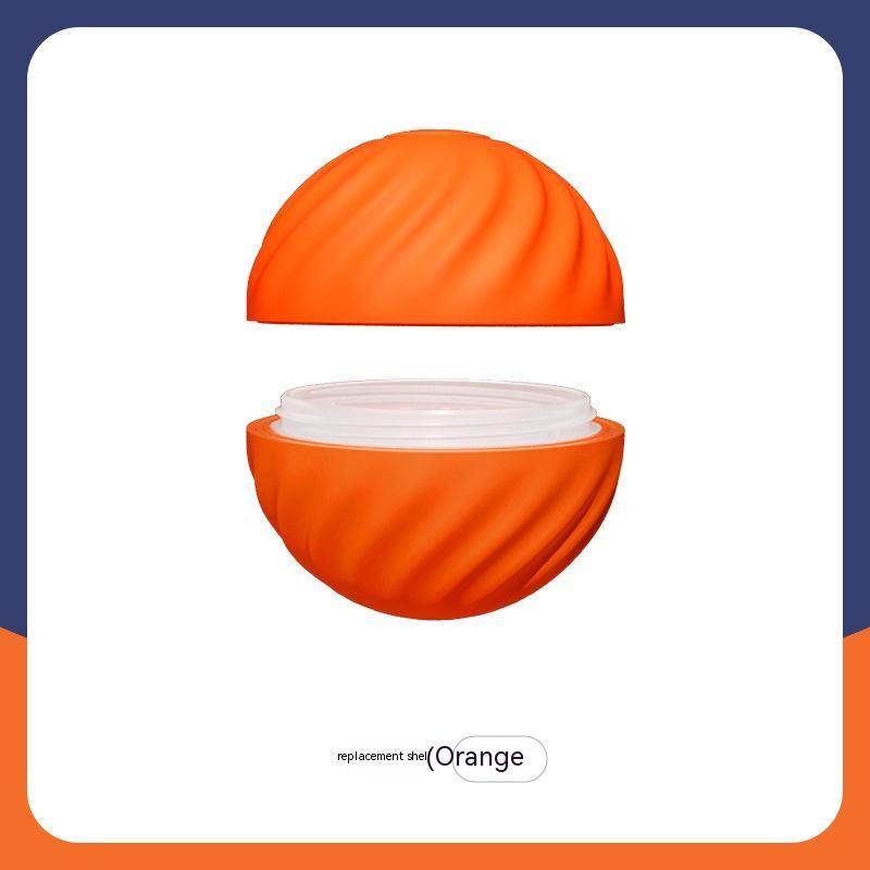 USB Jumping Ball Dog Toy – Bouncy Ball with Spare Shells & Spiky Sleeves, Blue or Orange – view 6