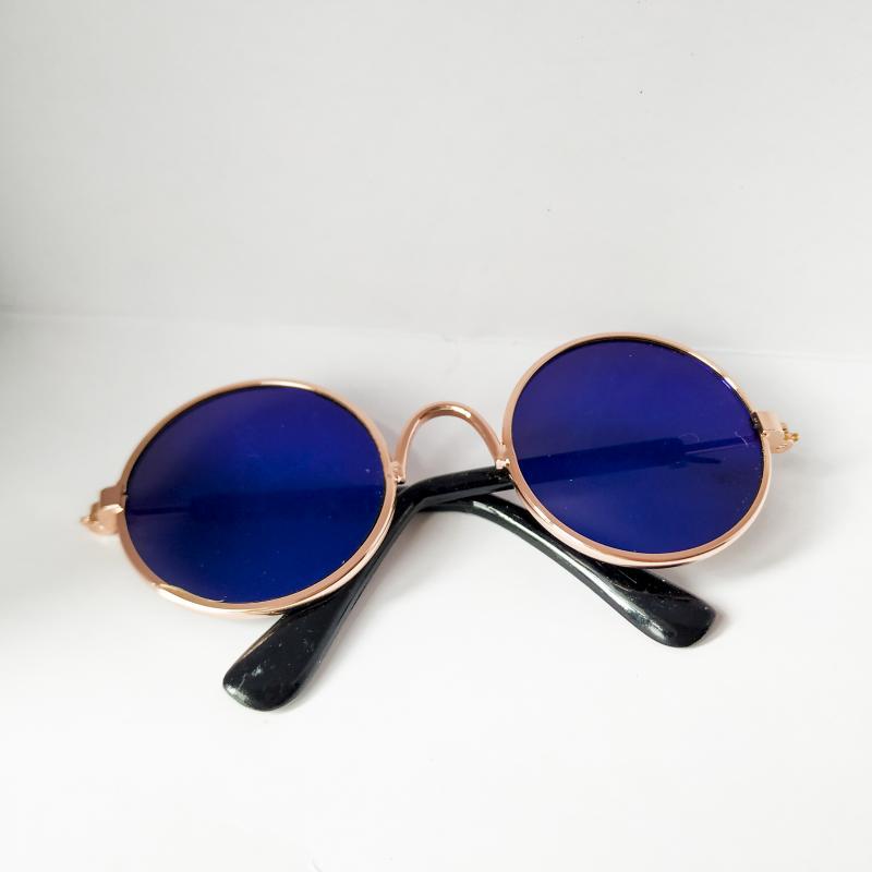 Cat Sunglasses – Retro Round Pet Glasses for Cats & Small Dogs, Photo Prop, 13 Colors, Sizes M & L – view 9