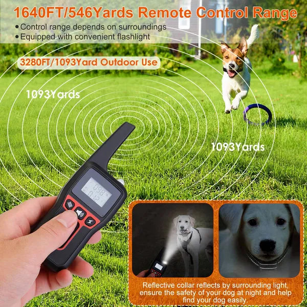 3280 ft Remote Dog Training Collar โ Beep, Vibration & Static, IP67 Waterproof, Rechargeable โ view 3