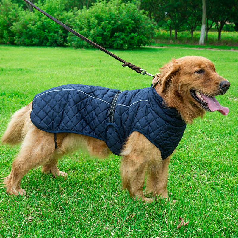 Adjustable Padded Dog Jacket – Warm Cotton Winter Coat – view 2